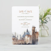 Sparen de Datum Venetië Italië Basilica della Salu Kaart (Staand voorkant)