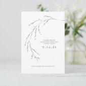 Sparen de Datum Verandering de Kaart van de Wedden (Staand voorkant)