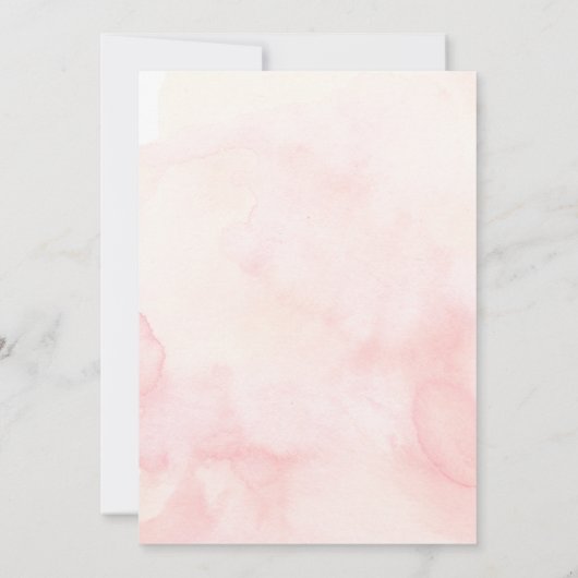 Sparen de Datum.Verketched Floral Beluisterde Wuwe Kaart (Achterkant)