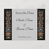 Sparen de Datum verlichte Grijze Briefkaarten van  (Voorkant)