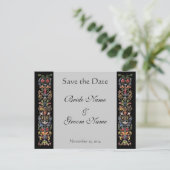 Sparen de Datum verlichte Grijze Briefkaarten van  (Staand voorkant)