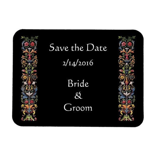 Sparen de Datum verlichte Kunstmagneet Magneet (Horizontaal)