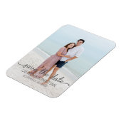 Sparen de datum verloving trouwaankondiging magneet (Linkerzijde)