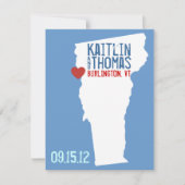 Sparen de Datum - - Vermont Save The Date (Voorkant)