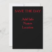 Sparen de Datum, vielen Save The Date (Achterkant)
