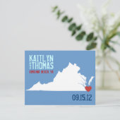 Sparen de Datum -  - Virginia Save The Date (Staand voorkant)