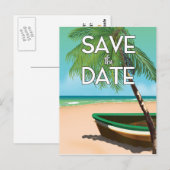 Sparen de Datum  vissersboot Briefkaart (Voorkant / Achterkant)