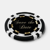 Sparen de Datum voor de Bride en de Groom Pokerchips (Enkel)