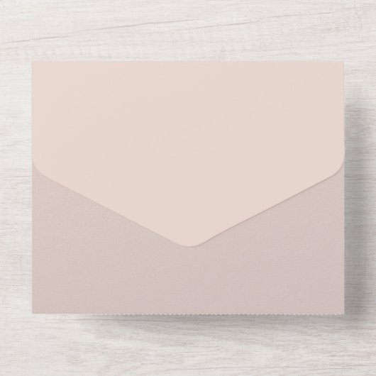 Sparen de datum voor de bruiloft van all in one uitnodiging (Achterkant)