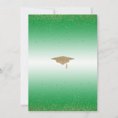 Sparen de Datum voor een Goud van de GraduPartij o Kaart (Achterkant)