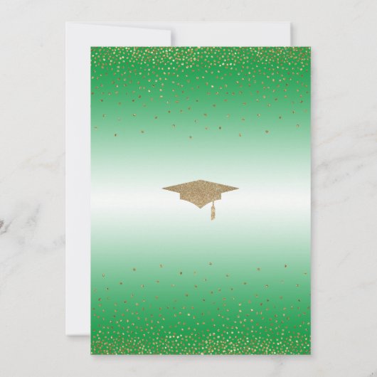 Sparen de Datum voor een Goud van de GraduPartij o Kaart (Achterkant)