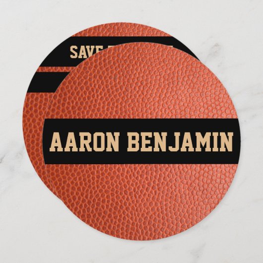 Sparen de Datum voor het Collectie van Hoops Save The Date (Voorkant / Achterkant)