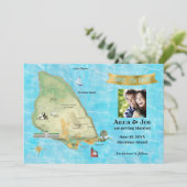 Sparen de Datum voor Mackinac Island Save The Date (Staand voorkant)