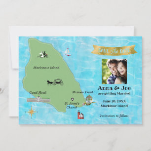 Sparen de Datum voor Mackinac Island Save The Date