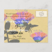 Sparen de Datum - voor om het even welke gebeurten Aankondigingskaart (Achterkant)