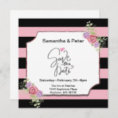 Sparen de Datum voor onze Stenen van de Weddenscha Save The Date (Voorkant / Achterkant)