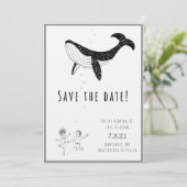 Sparen de Datum - walvissen in Liefde Save The Date (Staand voorkant)