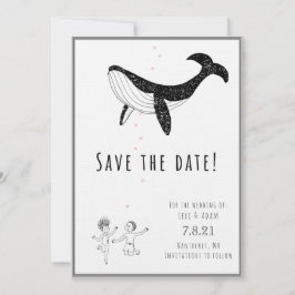 Sparen de Datum - walvissen in Liefde Save The Date