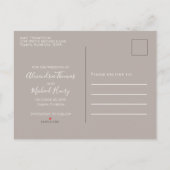 Sparen de Datum Waterverf Burgundy Floral Roos Aankondigingskaart (Achterkant)