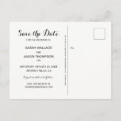 Sparen de Datum Waterverf Cherry bloesems Aankondigingskaart (Achterkant)