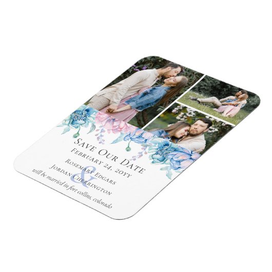 Sparen de Datum Waterverf de Echte Eenduidige Wedd Magneet (Linkerzijde)