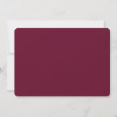 Sparen de Datum Waterverf Floral Burgundy Gold BB Save The Date (Achterkant)