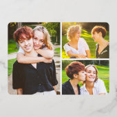 Sparen de Datum Waterverf Wildflower Floral Weddin Folie Uitnodiging (Achterkant)