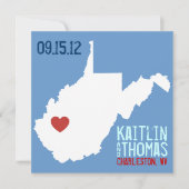 Sparen de Datum - - West Virginia Save The Date (Voorkant)