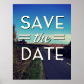 Sparen de Datum winde weg Poster (Voorkant)
