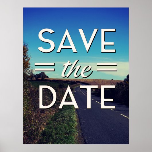 Sparen de Datum winde weg Poster (Voorkant)