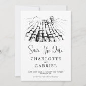 Sparen de Datum Winery Wedding Save The Date (Voorkant)