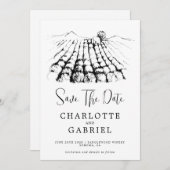 Sparen de Datum Winery Wedding Save The Date (Voorkant / Achterkant)