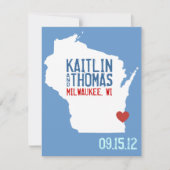 Sparen de Datum - - Wisconsin Save The Date (Voorkant)