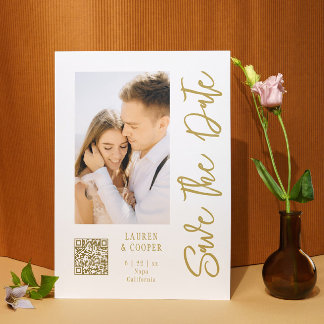 Sparen de Datum Witte Gouden Moderne Woensdag