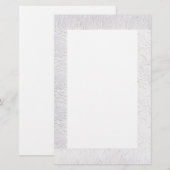 Sparen de Datum/Witte Lace Briefpapier (Voorkant / Achterkant)