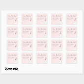 Sparen de Datum zacht roze met de Sticker van het (Vel)
