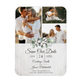 Sparen de Datum Zuidelijke Cotton bruiloft Magneet (Verticaal)