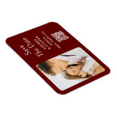 Sparen de Datum Zwart Witte Moderne Bindende Moder Magneet (Rechterzijde)