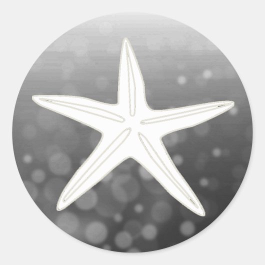 Sparen de Datum Zwarte Startvis Wedding Sticker (Voorkant)