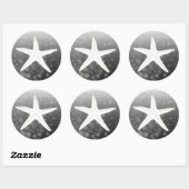 Sparen de Datum Zwarte Startvis Wedding Sticker (Vel)