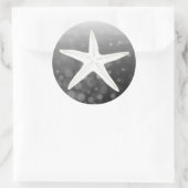 Sparen de Datum Zwarte Startvis Wedding Sticker (Tas)
