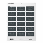 Sparen de Datum Zwarte Witte Etiketten van het Adr (Full Sheet)