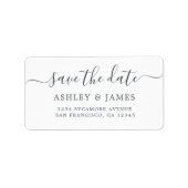 Sparen de Datum Zwarte Witte Etiketten van het Adr (Voorkant)