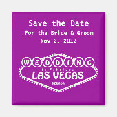 Sparen de DatumBieden in Las Vegas Magnet (Voorkant)