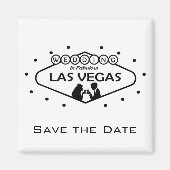Sparen de DatumBieden in Las Vegas Magnet (Voorkant)