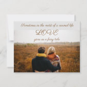 Sparen de datumHerfst van de Schot van de DRUKTE Kaart (Achterkant)