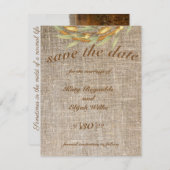 Sparen de datumHerfst van de Schot van de DRUKTE Kaart (Voorkant / Achterkant)