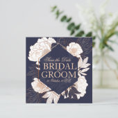 Sparen de datumkaart blauwe goudpony kaart (Staand voorkant)