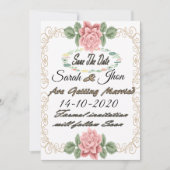 Sparen de datummagneet, Gepersonaliseerd sparen de Save The Date (Voorkant)
