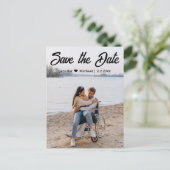 sparen de datumqr foto van de cokalligrafie aankondigingskaart (Staand voorkant)